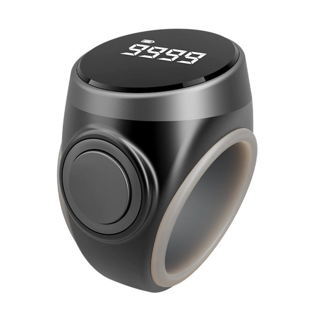 Tasbeeh Portable Worship Counter / Zikr Smart Ring / Black