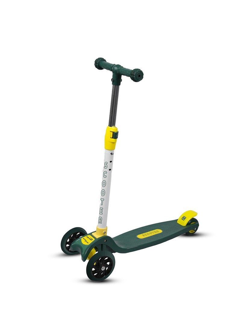 Green Foldable Scooter for Kids, Smart 3 Wheel Kids Scooter with Adjustable Height