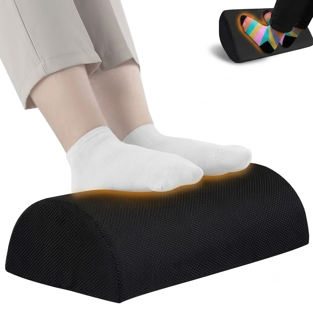 Foot Rest for Under Desk Ergonomic Memory Foam