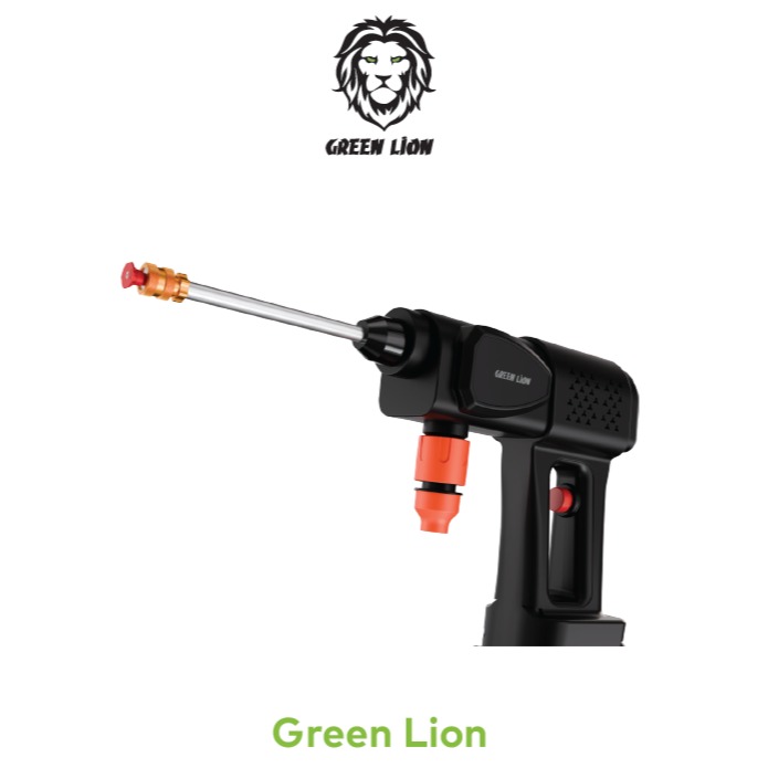 Green Lion 21V Cordless Pressure Wash Gun - Black