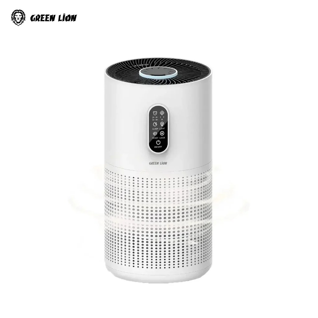Green Lion Compact Air Purifier 3 in 1 Filtration - White