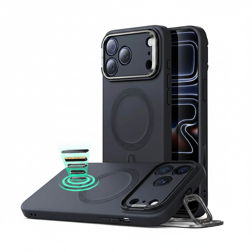 All-Match Case/ iPhone 17 Pro Max/ Built-in Stand/ Black