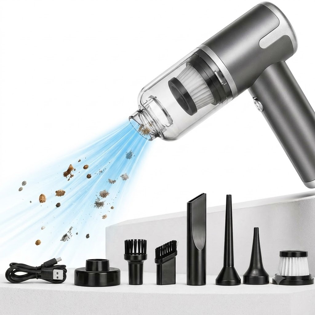 Handheld Car Vacuum Cleaner 15000Pa Cordless