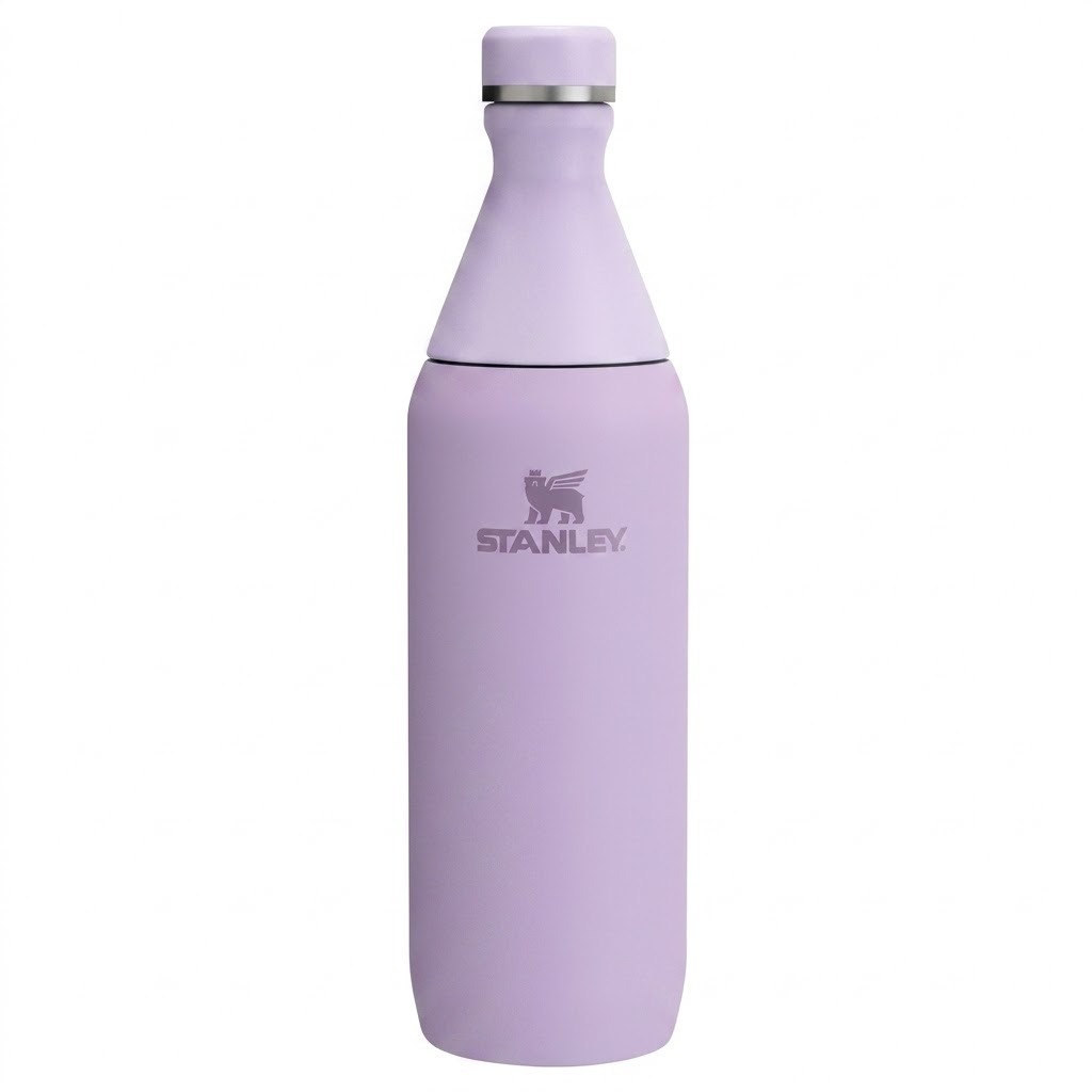 Stanley All Day Slim Bottle 591 ml, Twist On Lid, Insulated Stainless Steel - Purple