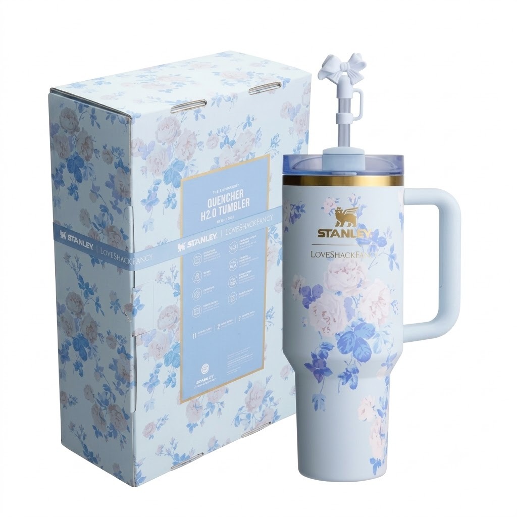 Stanley Insulated Stainless Steel Cup 1182ml Everblooming Rosettes
