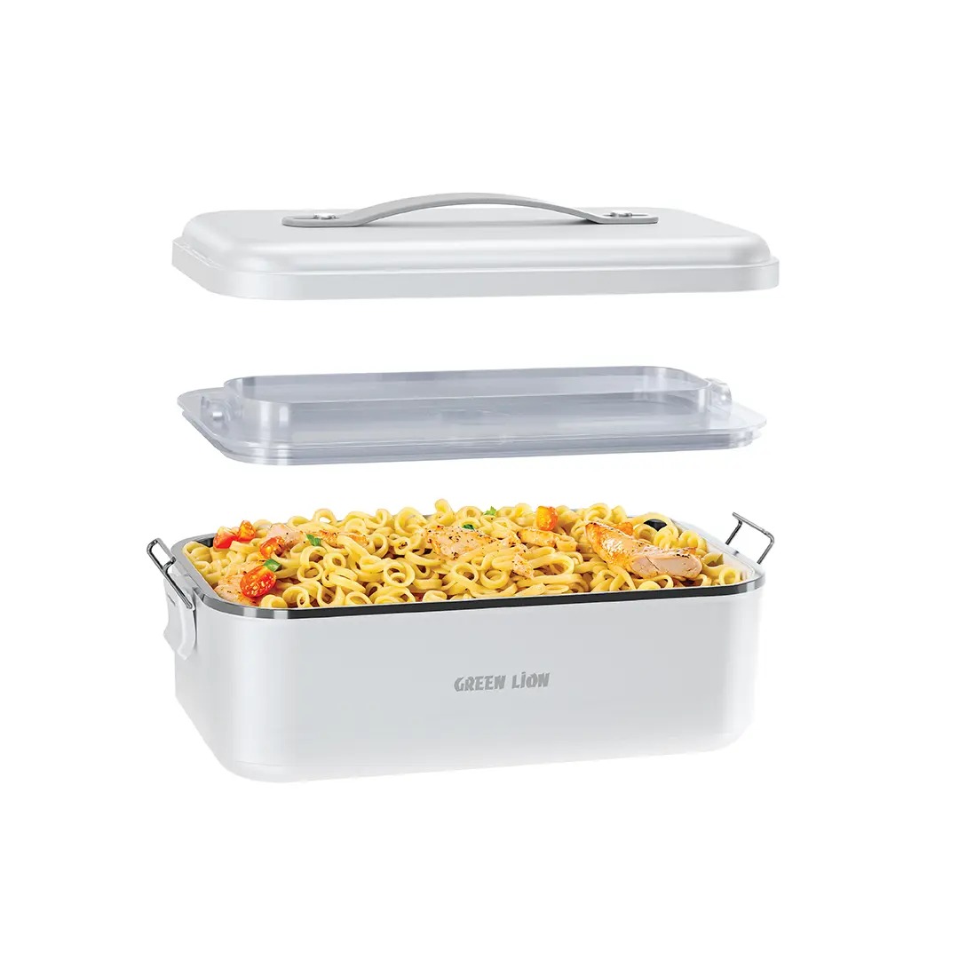 Green Lion GLB-20 LUNCH BOX Portable Food Warmer 1L - White