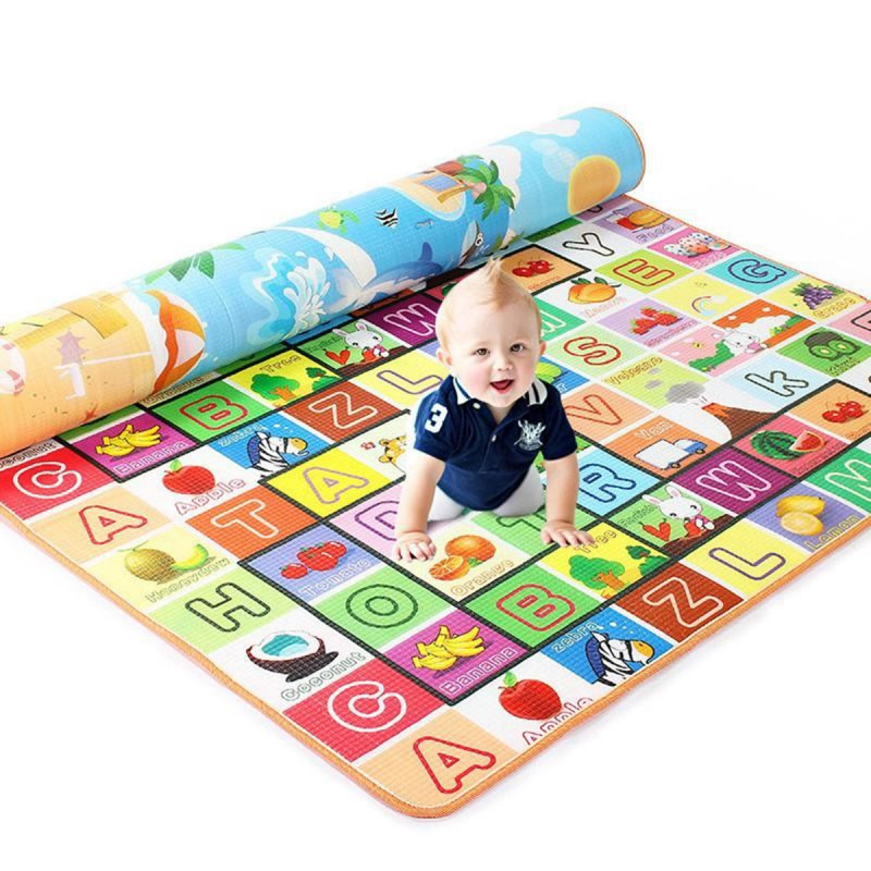 150×180 cm Reversible Kids Play Mat – ABC