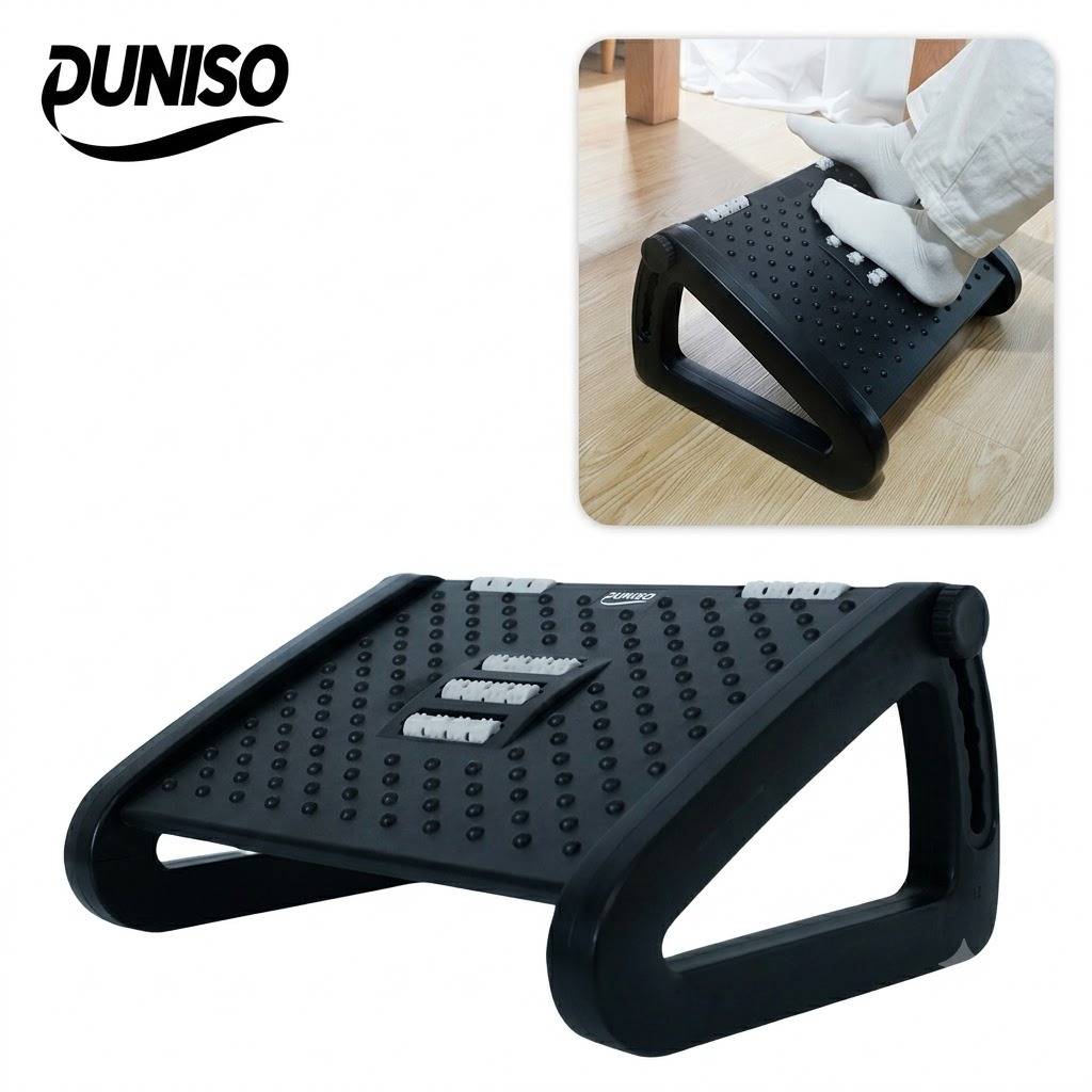Foot Rest Under Desk - Black