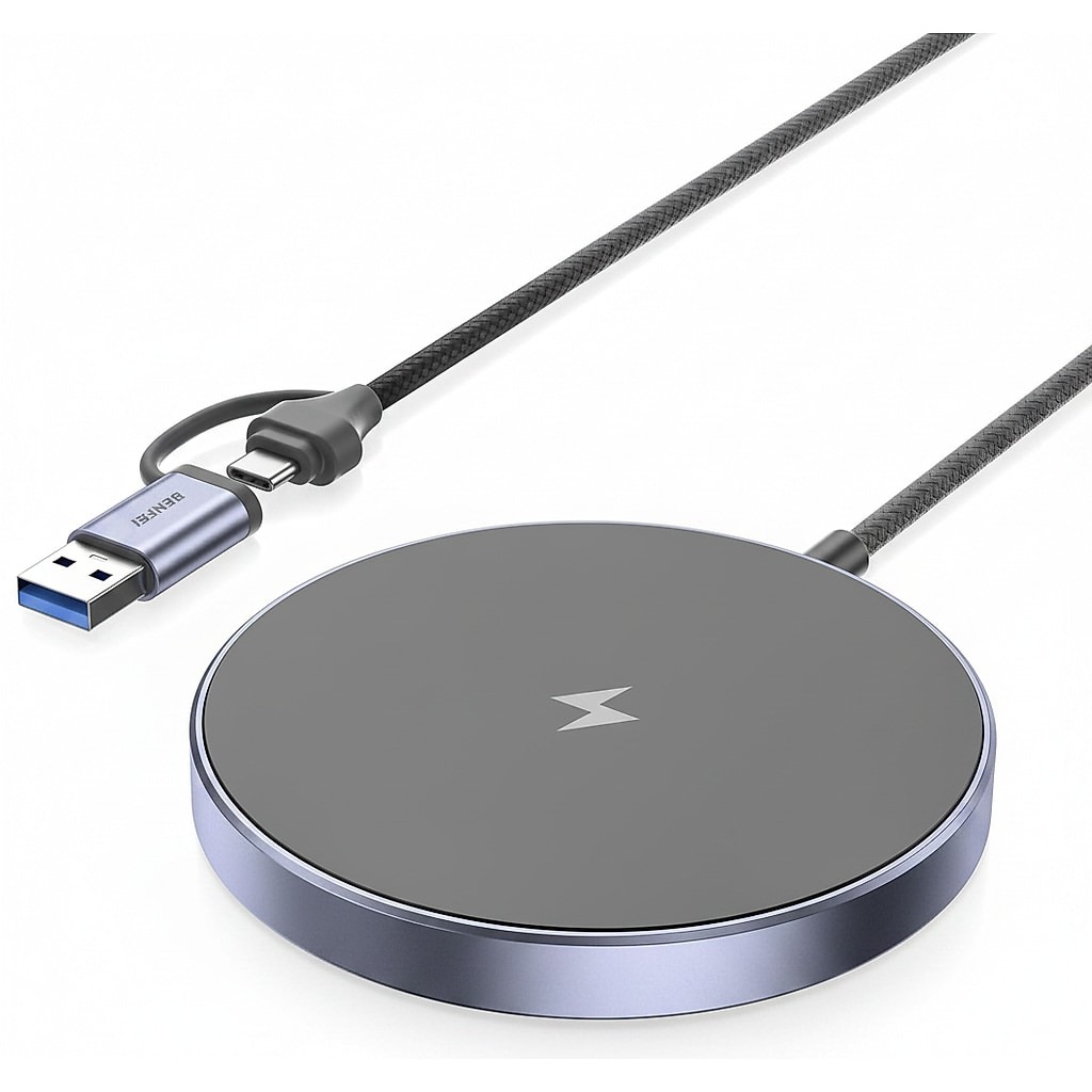 Benfei Magnetic Wireless Charger 15W Compatile With Magsafe Charger