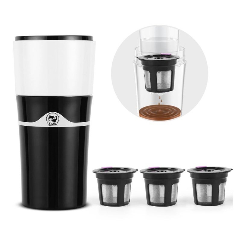 Portable Hot & Cold Drip Coffee Maker (K-Cup & Ground Coffee)