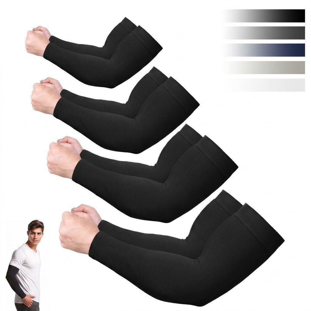 4-Pack Arm Sleeves for Women & Men