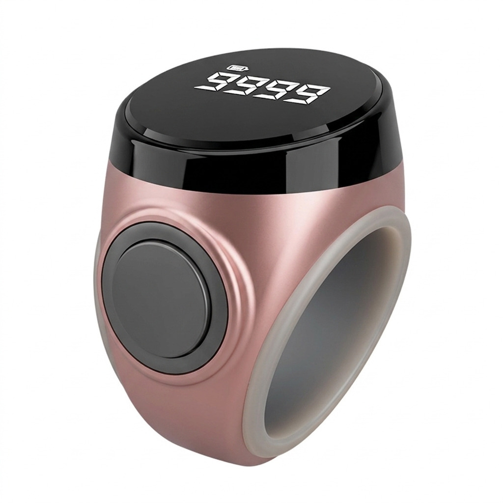 Tasbeeh Portable Worship Counter / Zikr Smart Ring / Pink