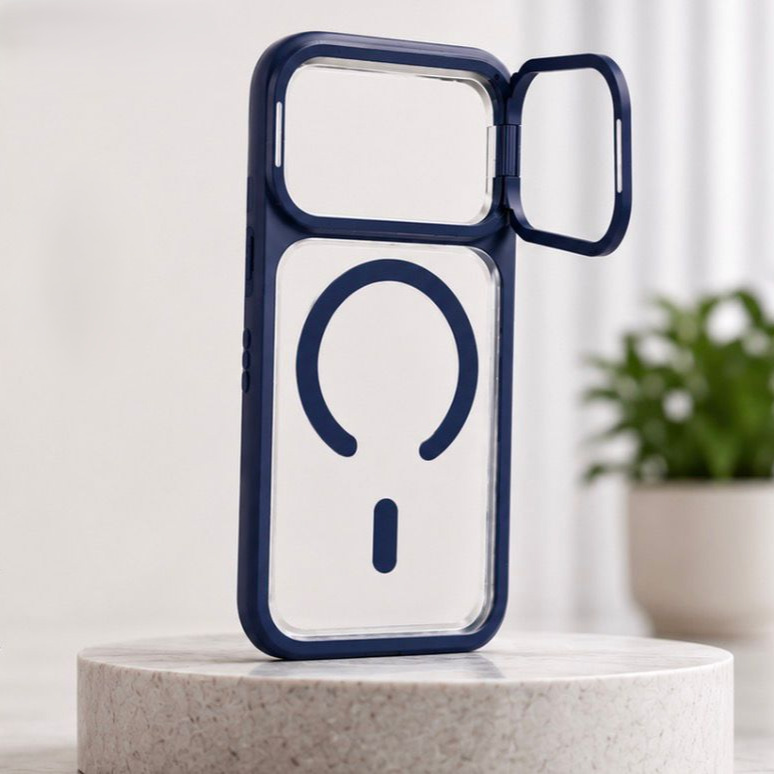 All-Match Case/ iPhone 17 Pro/ Built-in Stand / Clear Black