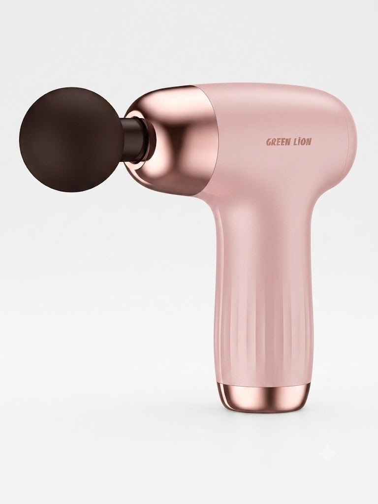 Green Lion Mini Massage Gun 6 Speed Levels Pink