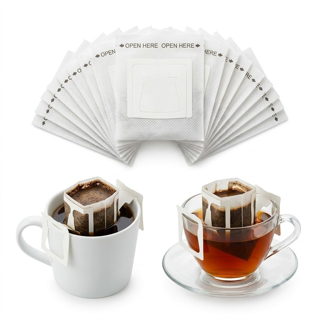 50Pcs Disposable Hanging Ear Coffee Filter Bags (7.5 x 9cm)