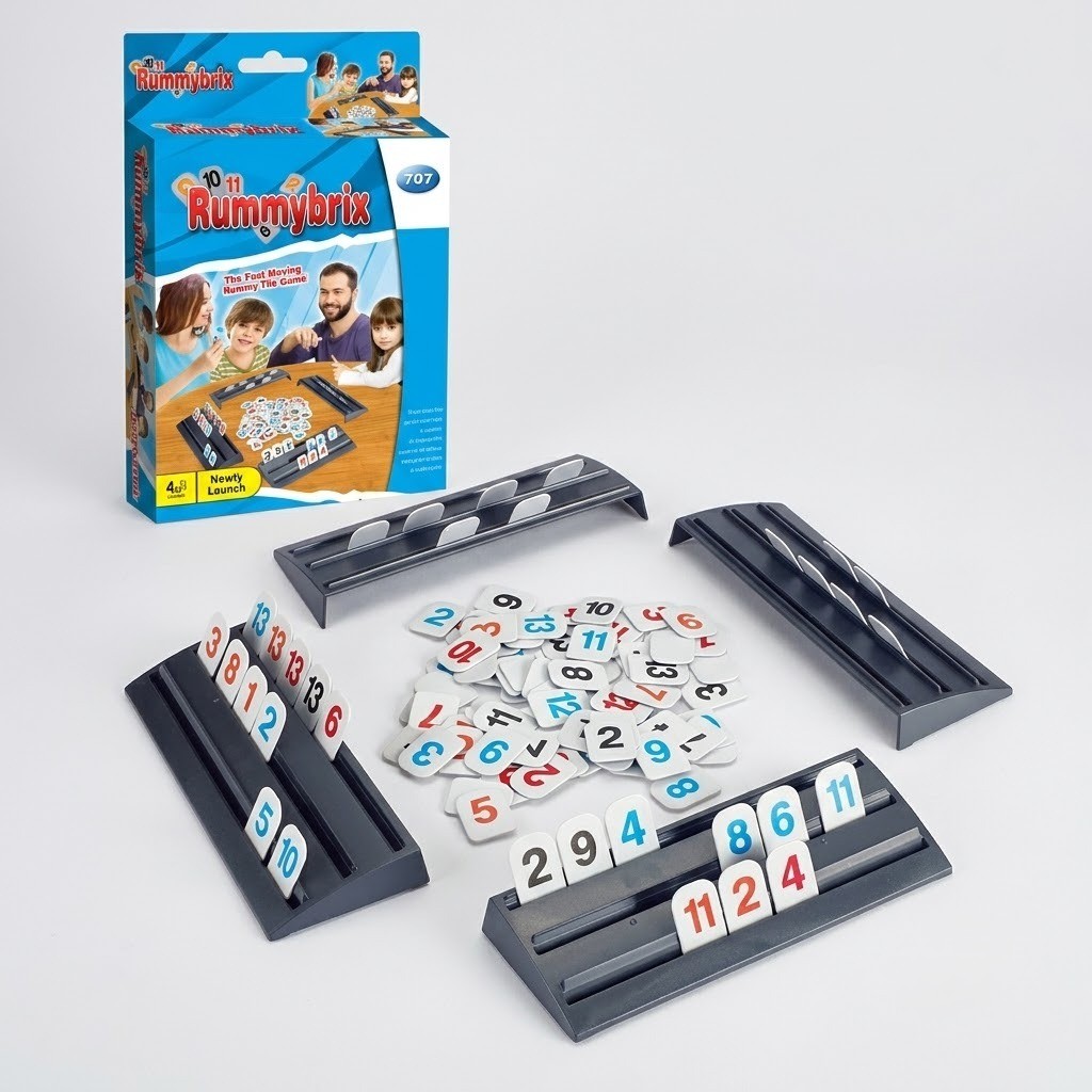 Classic Rummy Tile Game Set 2-4 Players 23.5X15X4.8CM