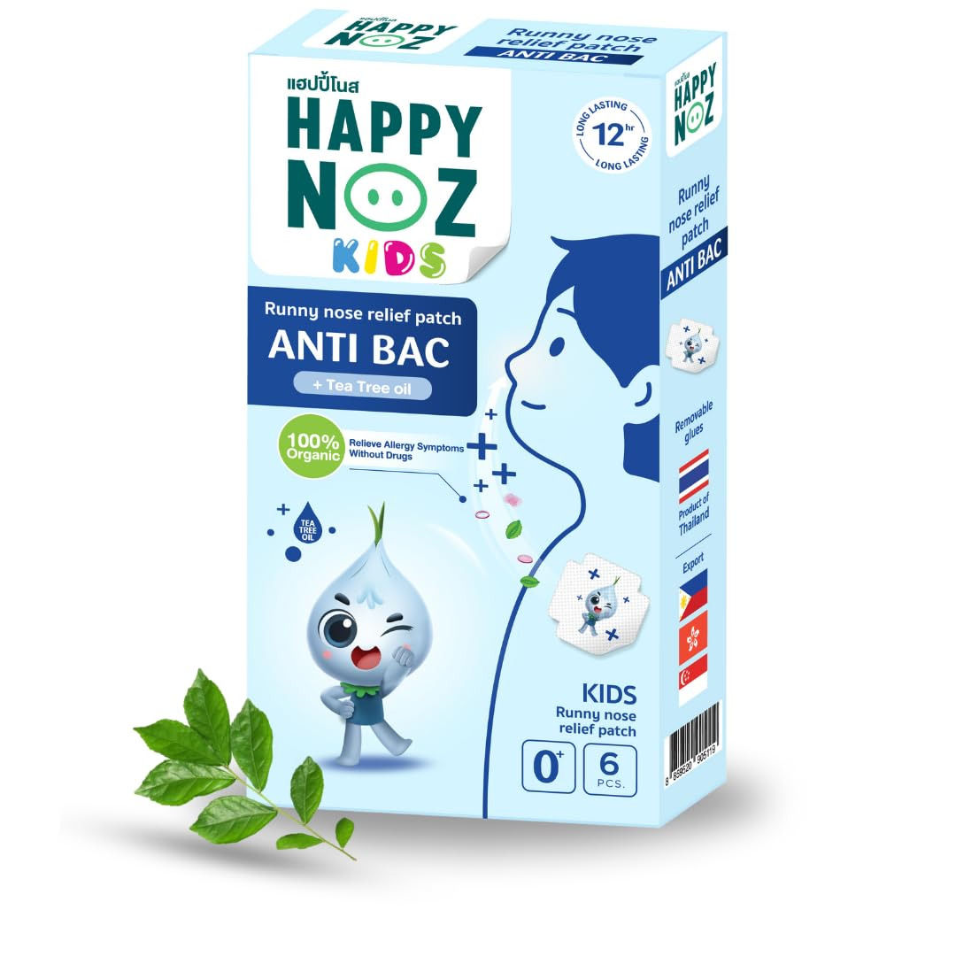 Happy Noz Kids Organic Onion Sticker Blue Formula + Tea Tree oil