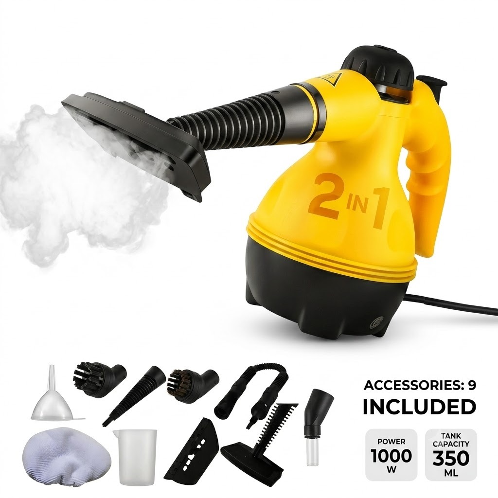 Portable Handheld Steam Cleaner 1000w Multifunctional