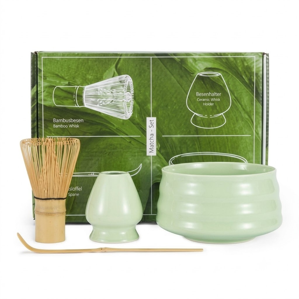 Matcha Whisk Set / 4pcs Japanese Tea Set