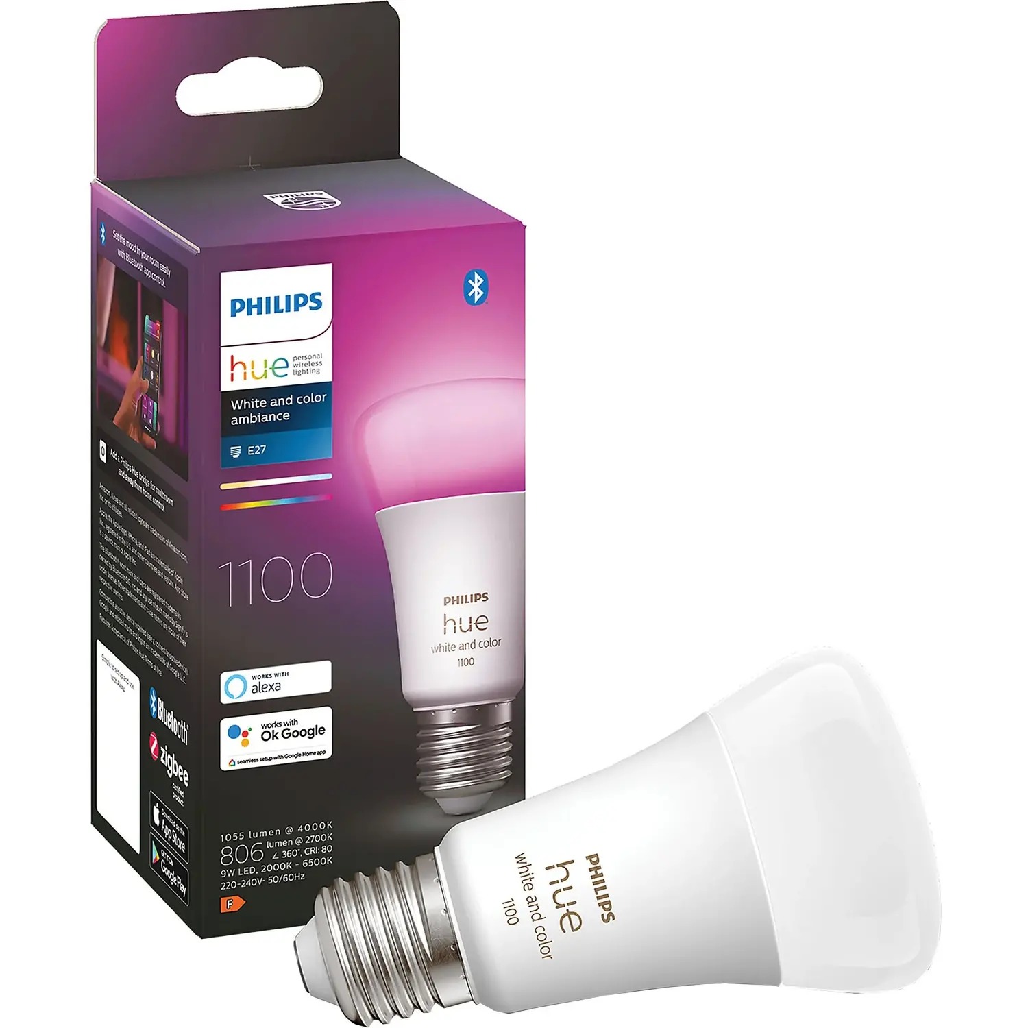 Philips HUE Lichtbron E27 1100 Lumen White and Color Ambiance SS